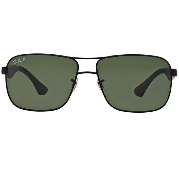 Ray-Ban Polarized Sunglasses Black w/Green Lens - Picture 2 of 6